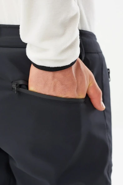 Exuma Erkek Siyah Outdoor Softshell Pantolon 2413007 - 4