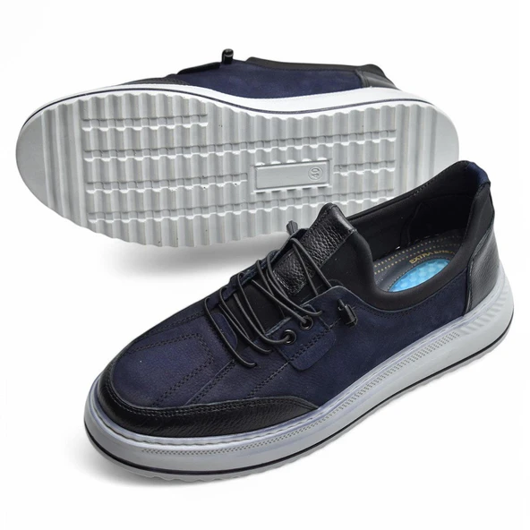 TAB550 Topuk Jelli Ortopedik Taban Hakiki Deri Erkek Ayakkabı Casual Günlük Erkek Ayakkabı POLİ Hafif Taban - 12