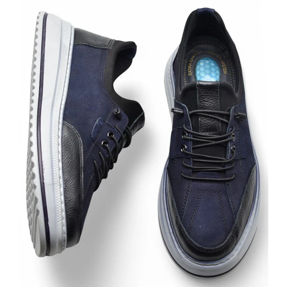 TAB550 Topuk Jelli Ortopedik Taban Hakiki Deri Erkek Ayakkabı Casual Günlük Erkek Ayakkabı POLİ Hafif Taban - 11