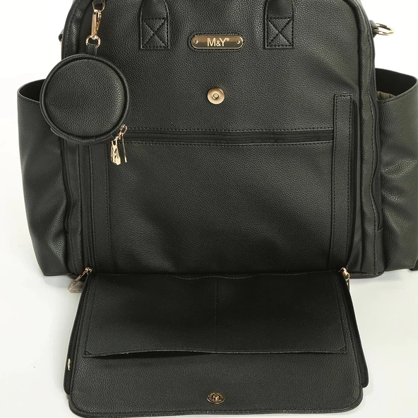 M&y Maia Anne Bebek Bakım Sırt Çantası 7310 Siyah - 3