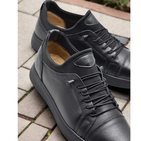 TAB400 Ortopedik Taban Hakiki Deri Erkek Ayakkabı Casual Günlük Erkek Ayakkabı - 4