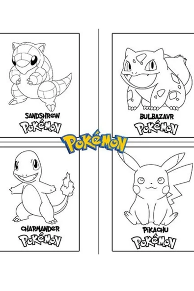 4'lü set Paw Patrol Pokemon Sonic Arabalar boyama kitabı seti(boyama, sticker, arka kapak maske) - 7