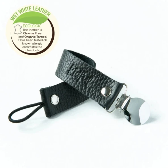 Kidful Bitkisel Boyalı Emzik Askısı Charcoal - 1