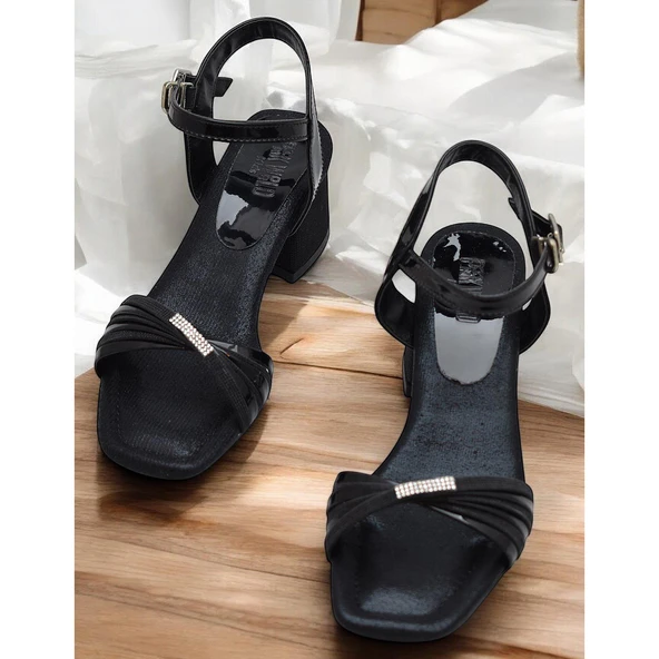 352 Abiye Kız Çocuk Topuklu Ayakkabı Taşlı Açık Kız Çocuk Nişan Abiye Ayakkabısı - 8