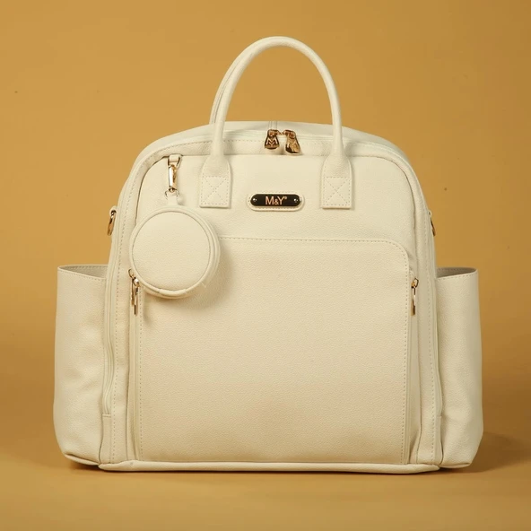 M&y Maia Anne Bebek Bakım Sırt Çantası 7310 Krem