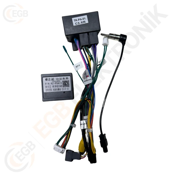 OTO TABLET ÇERÇEVE PEUGEOT 508 2011-2017 9" SİYAH TAC-153 - 2