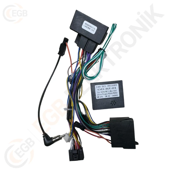 OTO TABLET ÇERÇEVE BENZ VITO W639 2010-2015 10.1' SİYAH TAC-328 - Resim 2