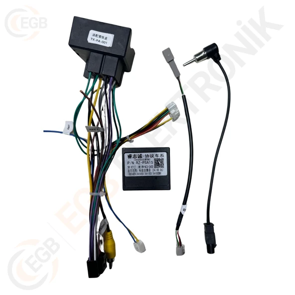 OTO TABLET ÇERÇEVE PEUGEOT 3008- 5008 A/C 2013+ 9" SİYAH TAC-152 - 2