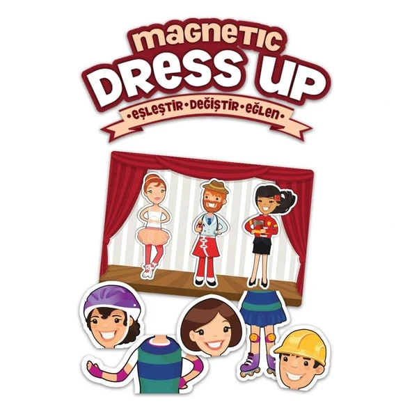 MD174 KS, Magnetic Dress Up - Eşleştir・Değiştir・Eğlen / +3 yaş - 2