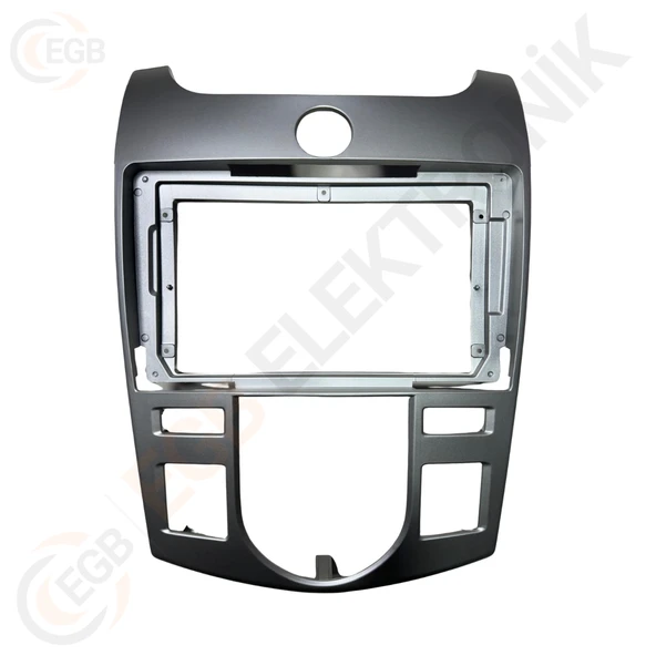 OTO TABLET ÇERÇEVE KIA CERATO A/C 2012-2018 9" GÜMÜŞ TAC-106