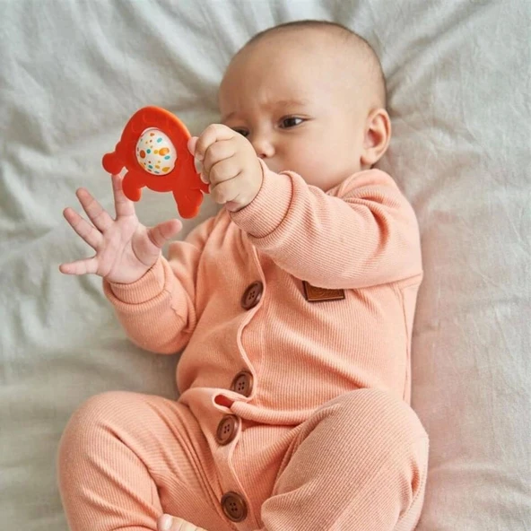 Nessiworld Nessiworld 30862 Let's be Child - Sevimli Kaplumbağa Diş Kaşıyıcı Çıngırak - 5