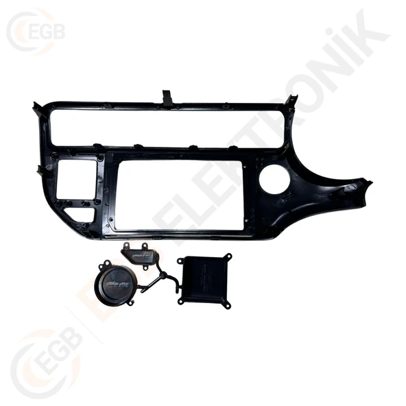OTO TABLET ÇERÇEVE KIA RIO 2015-2016 9" PIANO BLACK TAC-102 - 2
