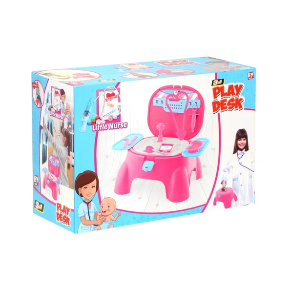 573-BP LITTLE NURSE OYUN TABURESİ DOKTOR SET KIZ - 2