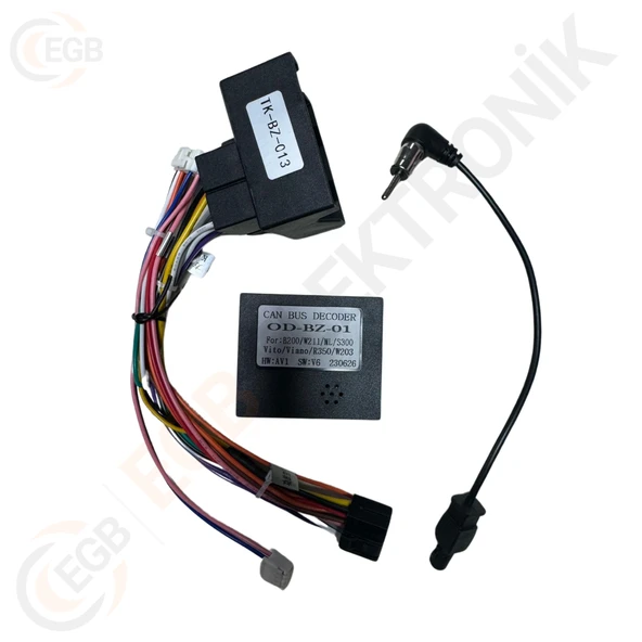 OTO TABLET ÇERÇEVE MERCEDES E 2002-2008 9" SİYAH TAC-126 - 2