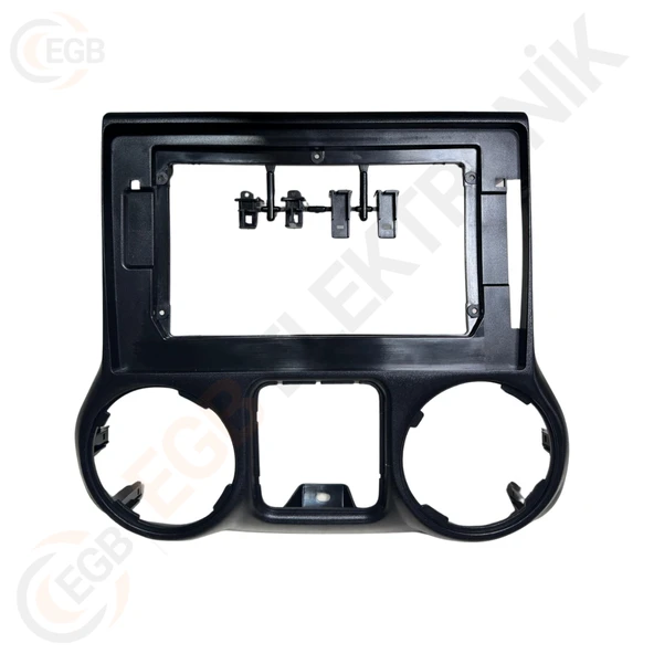 OTO TABLET ÇERÇEVE JEEP WRANGLER 2015-2018 10,1" SİYAH TAC-095