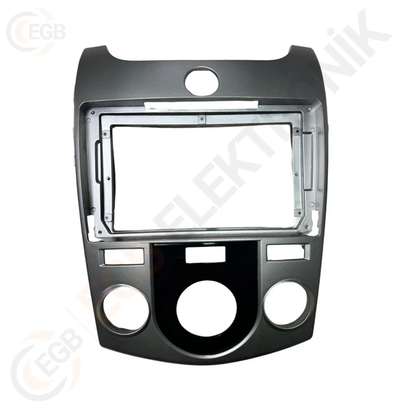 OTO TABLET ÇERÇEVE KIA CERATO M/C 2012-2018 9" GÜMÜŞ TAC-108 ürün görseli 1