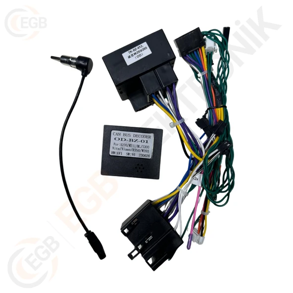 OTO TABLET ÇERÇEVE MERCEDES W209 W203 W168 W463 CLK CL-C 9" SİYAH TAC-248 - Resim 2