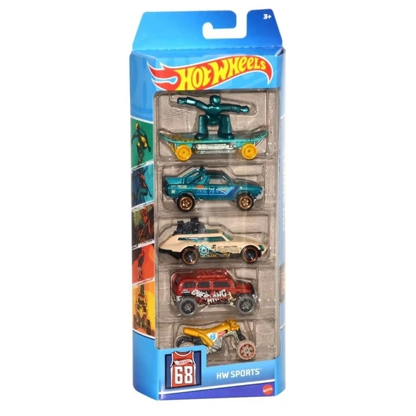 1806 Kampanya - Hot Wheels Beşli Araba Seti - ERKOL özel kampanya fiyatı - 5