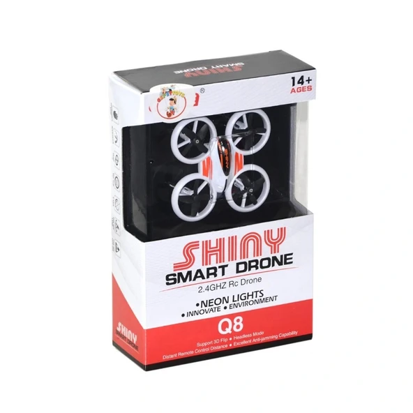 Q8 Mini Işıklı Neon Drone -Gepettoys - Resim 2