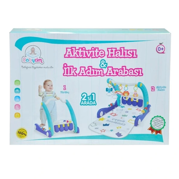 E0633 AKTİVİTE HALISI İLK ADIM ARABASI MAVİ - 2