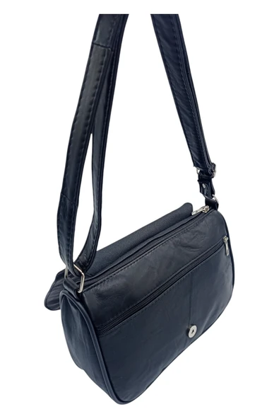 Hakiki Deri Kadın Omuz Çantası - Resim 5