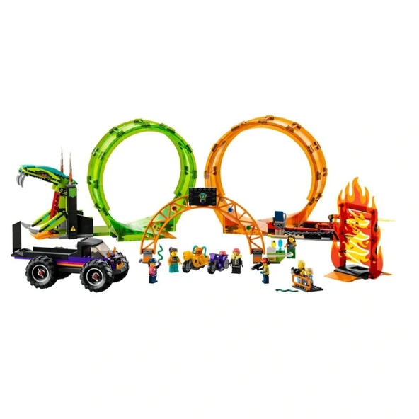 60339 Lego City - Çift Çemberli Gösteri Arenası 598 parça +7 yaş - 3