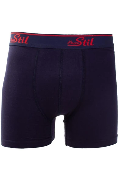 Ören Stil 44-8032 Lacivert 3'lü Paket Erkek Pamuklu Likralı Boxer - 4