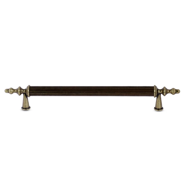 Ovacık Eskitme Antik Sarı Metal 192 mm (4 ADET) Mobilya Mutfak Çekmece Dolap Kulpu Kulbu Kulpları - 5