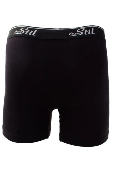 Ören Stil 44-8032 Siyah 3'lü Paket Erkek Pamuklu Likralı Boxer - 3