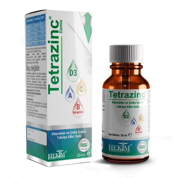 Tetrazinc Vitamin B6 Kompleks Damla 20 ml