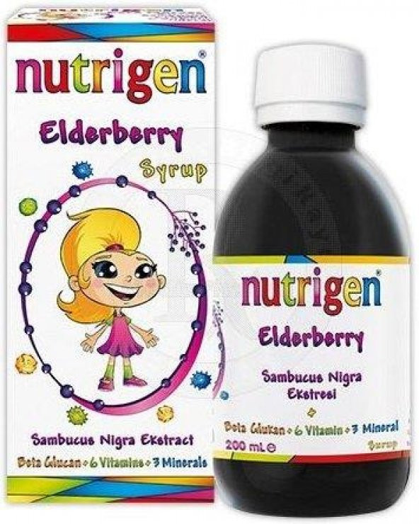 Nutrigen Elderberry (Kara Mürver) Şurup 200 ml