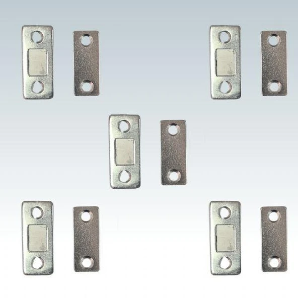 Marelli SLIM mıknatıslı kapak tutucu kapı, çekmece tutucu, çıt çıt 5 adet - Resim 2