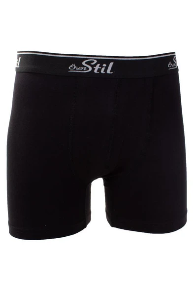 Ören Stil 44-8032 Siyah 3'lü Paket Erkek Pamuklu Likralı Boxer - 4