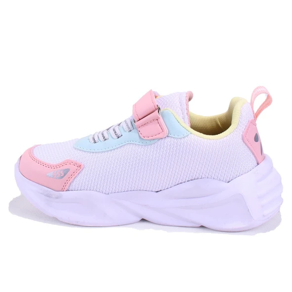 Dagoster DJA76-ARX555 Beyaz Pembe Ortopedik Günlük Kız Çocuk Spor Ayakkabı - 3