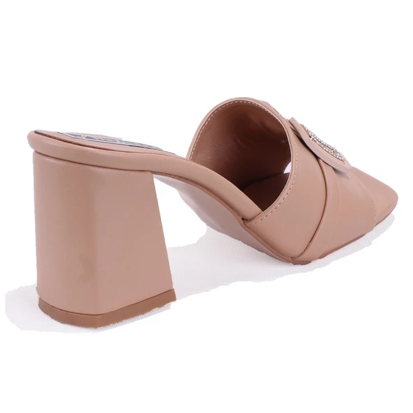 Dagoster DZA07-114216 Nut Topuklu Abiye Kadın Terlik - 4
