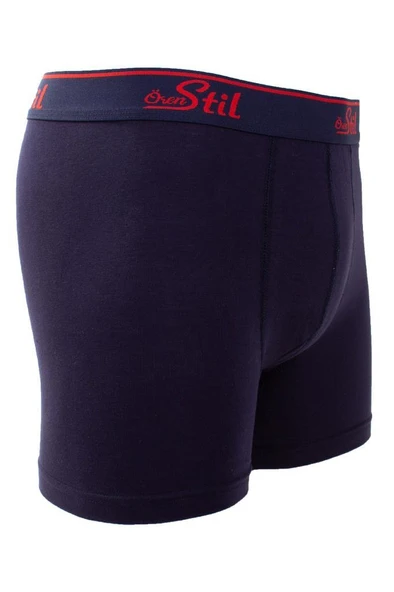 Ören Stil 44-8032 Lacivert 3'lü Paket Erkek Pamuklu Likralı Boxer - 2