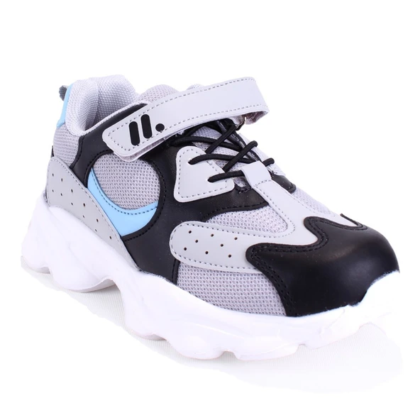 Dagoster DJA76-AP730 Siyah Gri Ortopedik Günlük Erkek Çocuk Spor Ayakkabı ürün görseli