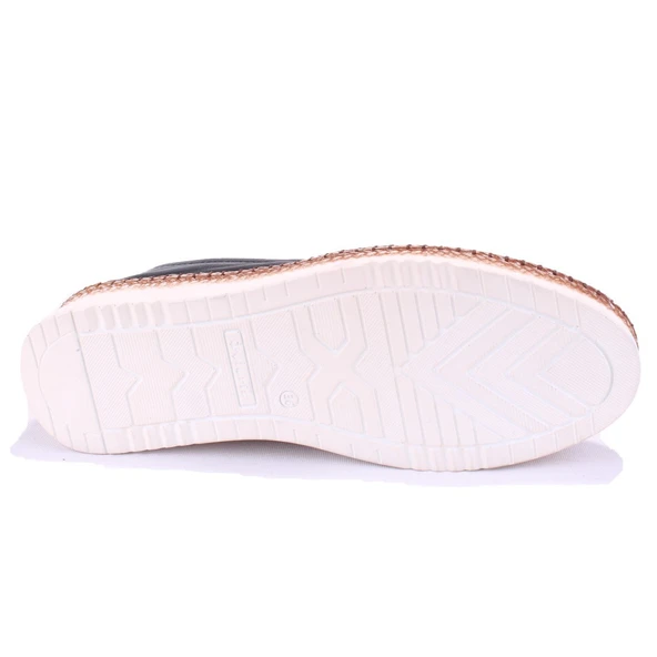 Polaris 105446 Siyah 5 Nokta Ortopedik Günlük Kadın Deri Ayakkabı - 4