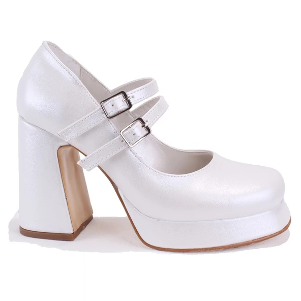 Dagoster DZA07-337566 Sedef  Platform Topuklu  Kadın Ayakkabı - 2