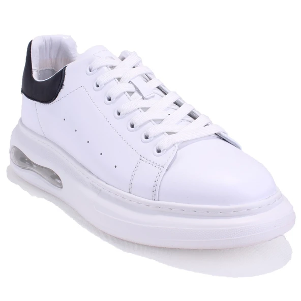 Hammer Jack 10225014 Marsa Beyaz Siyah Ortopedik Günlük Erkek Deri Ayakkabı