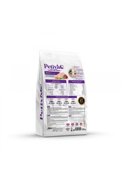 petiva Yetişkin Kedi Tavuk Etli 1,5 Kg