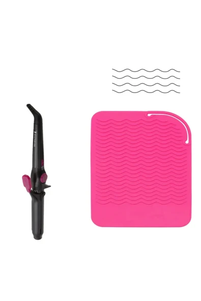 TİNEKE  Saç Maşası Isıya Dayanıklı Silikon Mat Kaymaz Düz Isıya Dayanıklı Mat - 4