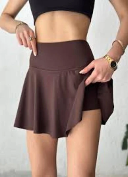 dalgıç kumaş şort etek - 2