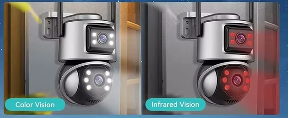 ICSEE VİVA232 6MP DUAL LENS 360° GÖRÜŞ HAREKETLİ  WATERPROOF GECE GÖRÜŞ SESLİ GÖRÜŞME AKILLI KAMERA - 12