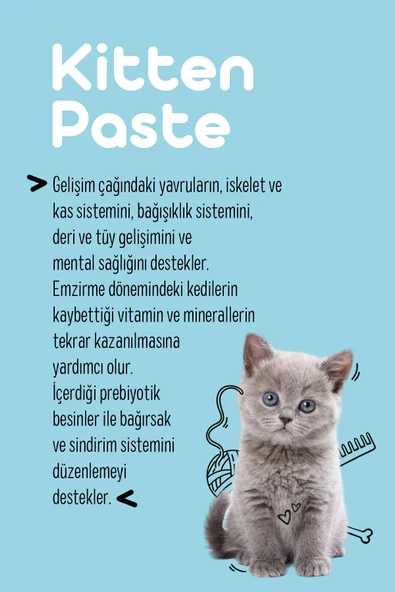 Yavru Kedi Sağlık Seti (Kitten Paste, Immune C+) - 7