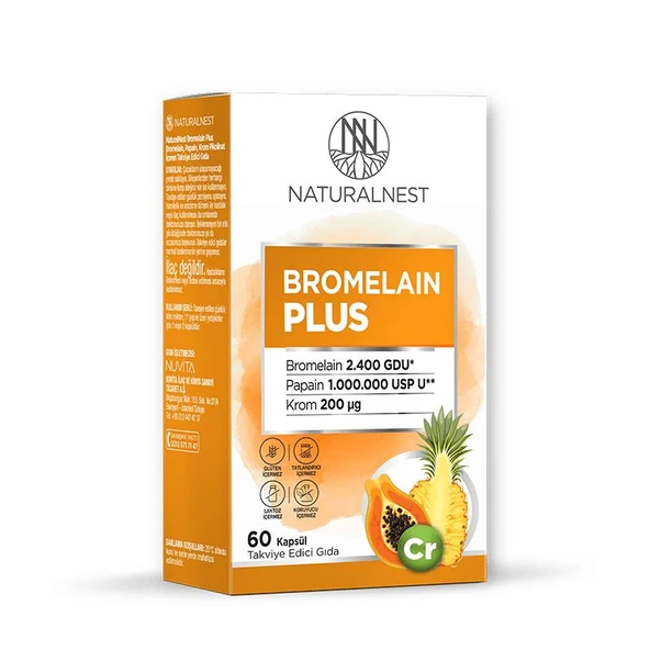 Naturalnest Bromelain Plus 60 Kapsül