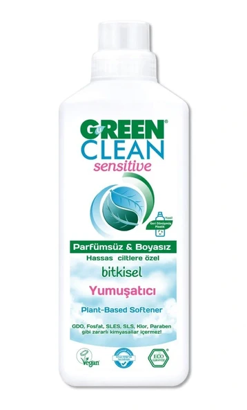 Nessiworld Green Clean Sensitive Parfümsüz Bitkisel Yumuşatıcı 1000ml