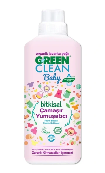 Nessiworld Green Clean Baby Bitkisel Çamaşır Yumuşatıcı 1000 ml