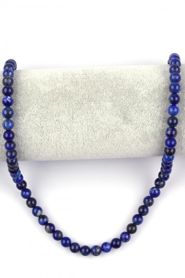 Lapis Lazuli ( AA Kalite ) Doğal Taş Dizi 6 mm Küre Kesim - 2