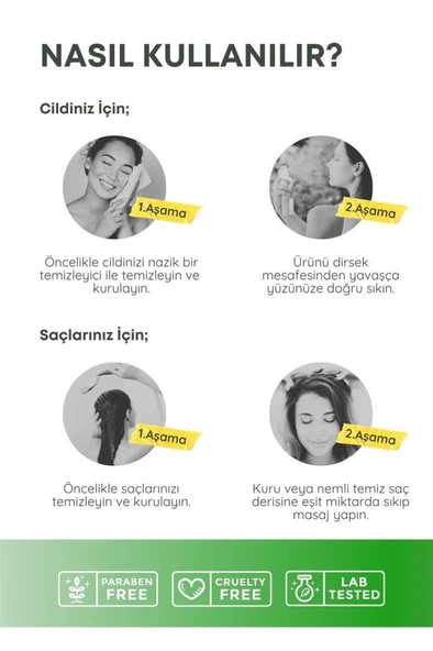 MD Beauty Biberiye Hidrosolü Dökülme Karşıtı Ve Hızlı Saç Uzatma Etkili Saf Saç Toniği 100 ml - 2